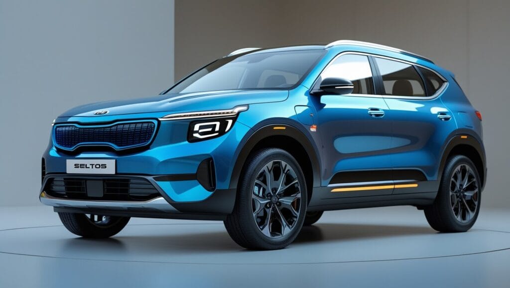 kia-seltos-ev-2025-rear-angle Kia Seltos EV 2025 का फ्रंट व्यू – इलेक्ट्रिक SUV का बोल्ड डिजाइन