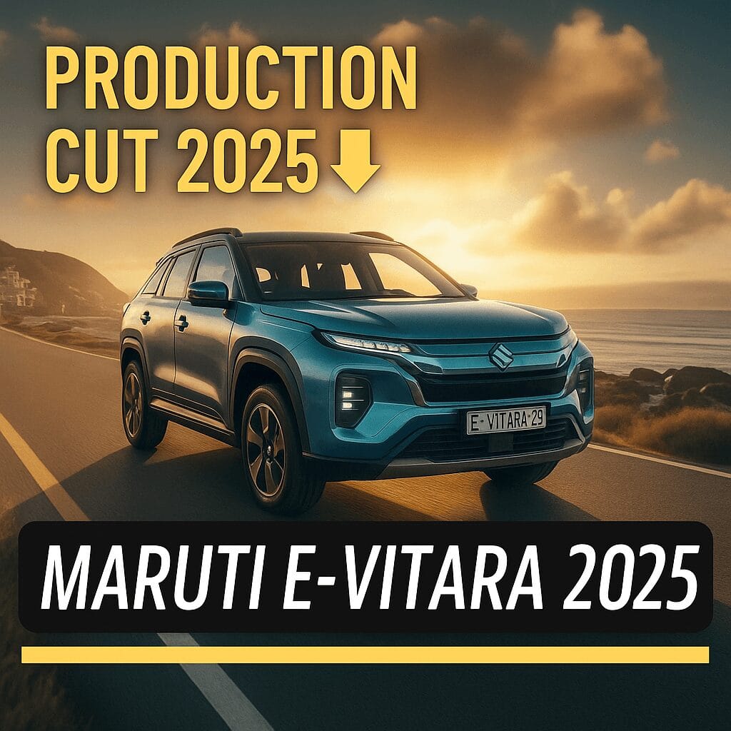 Maruti e-Vitara 2025 EV production cut image – official electric SUV visual with headline
