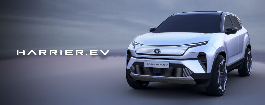 TATA HARRIER.EV front view